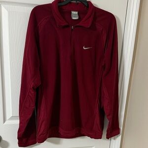 Nike Maroon Half-Zip Jacket